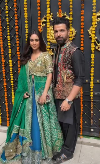 Rithvikk in Paisley Printed Nehru Jacket With Solid Kurta Pyjama Set