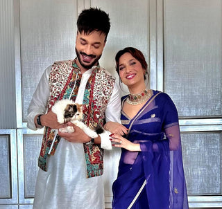 Vikas Jain in Paisley Printed Nehru Jacket With Solid Kurta Pyjama Set