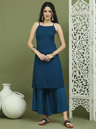 Chic Backless Designer Kurta with Palazzo