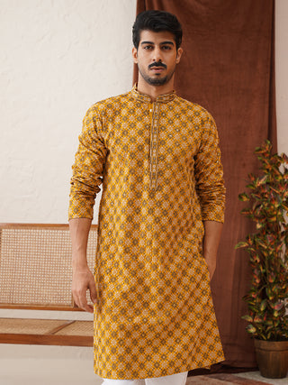 Embroidered Kurta Pyjama Set For Men