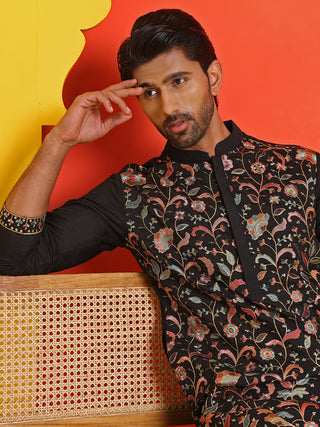 Floral Embroidered Straight Kurta Set