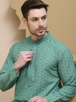Embroidered Cotton Kurtas for Men