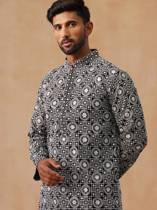 Classic Geometric Embroidered Kurtas