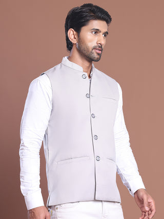 Solid Nehru Jacket For Men