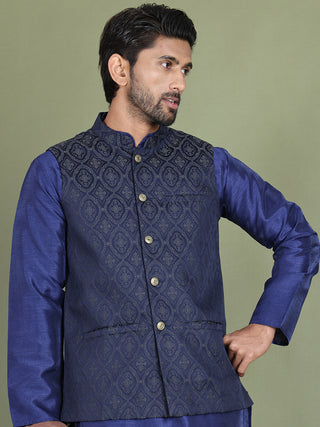Woven Design Nehru Jacket