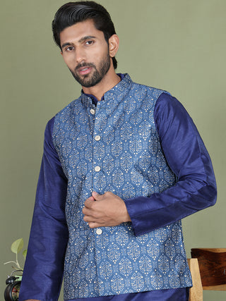 Men's Printed Nehru Jacket