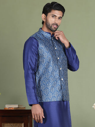 Men's Printed Nehru Jacket