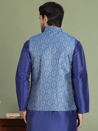 Men's Printed Nehru Jacket