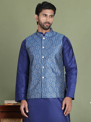 Men's Printed Nehru Jacket