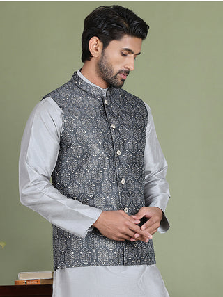 Men's Printed Nehru Jacket
