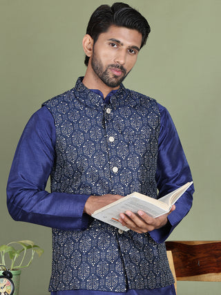 Men's Printed Nehru Jacket