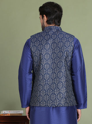 Men's Printed Nehru Jacket