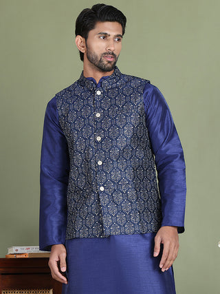 Men's Printed Nehru Jacket