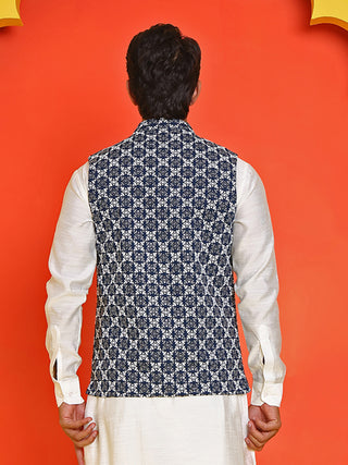 Embroidered Viscose Rayon Nehru Jacket