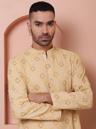 Men's Sequins and Embroidered Kurtas