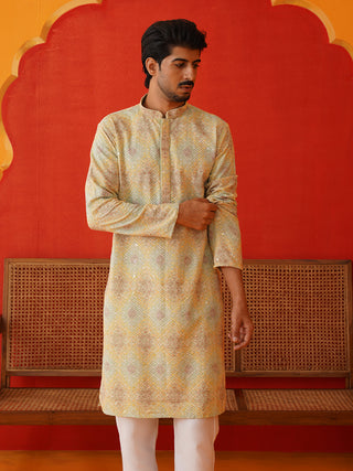 Embroidered Staight Kurtas For Men