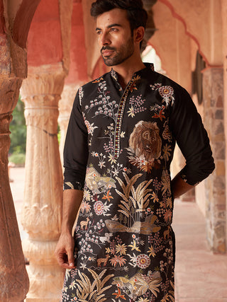 Embroidered Silk Blend Kurtas