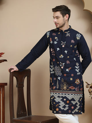 Floral Embroidered and Sequins Kurtas