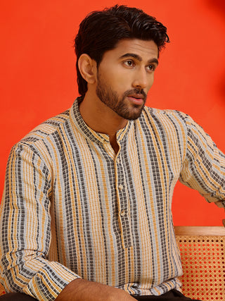 Striped Cotton short Kurtas