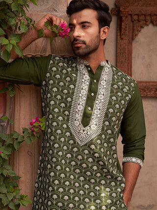Embroidered Kurtas For Men