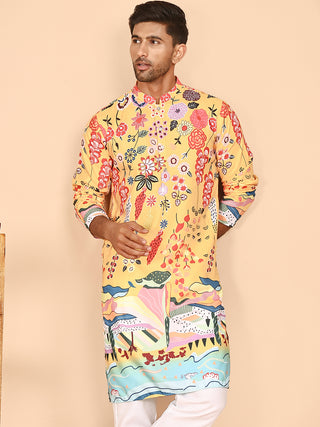 Multicolor Printed Kurtas with Artistic Design