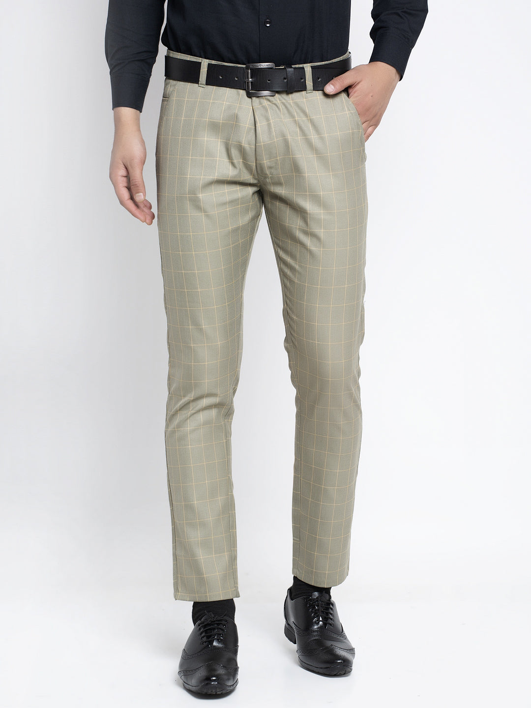 Jainish Men's Green Formal Trousers – Jompers