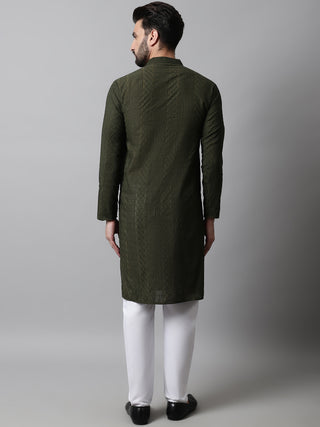 Jompers Men's Embroiderd Kurta Pajama