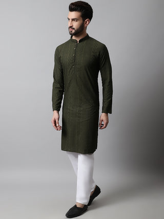 Jompers Men's Embroiderd Kurta Pajama