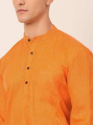 Men's Cotton Solid Kurta