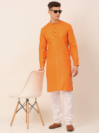 Men's Cotton Solid Kurta