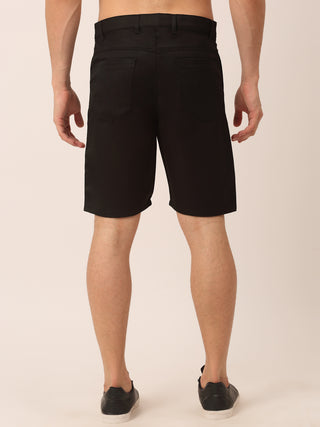 Indian Needle Men's Casual Cotton Solid Shorts