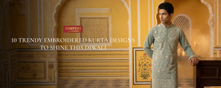 10 Trendy Embroidered Kurta Designs to Shine This Diwali