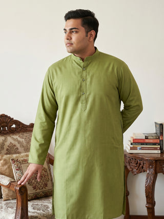 Solid Cotton Kurta for Men