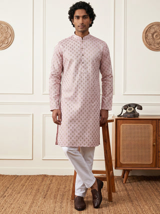 Men’s Foil Print Traditional Kurta Pyjama