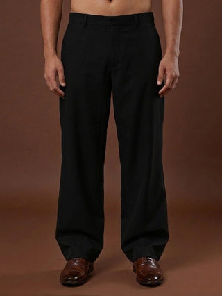 Men Straight Fit Korean Pants