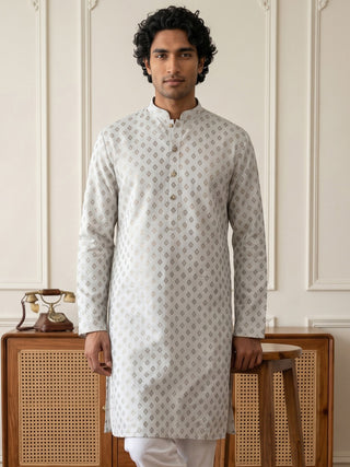 Men’s Foil Print Traditional Kurta