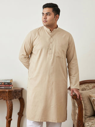 Solid Cotton Kurta for Men