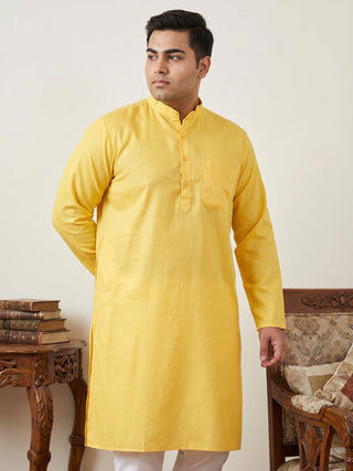 Solid Cotton Kurta for Men