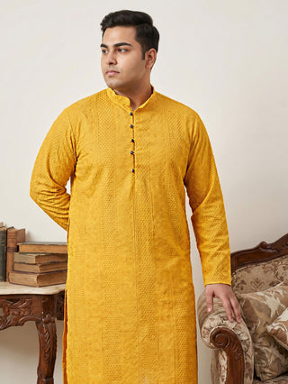 Embroidered Cotton Kurta for Men