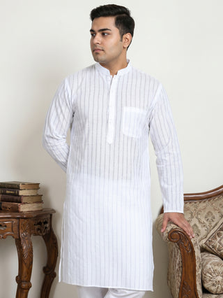 Men's Cotton Striped Kurta
