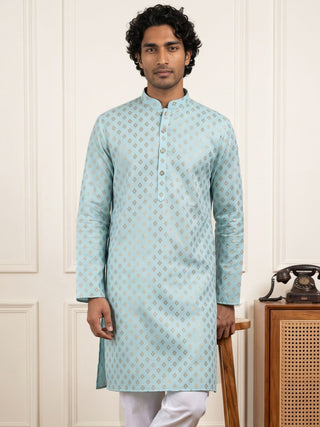 Men’s Foil Print Traditional Kurta
