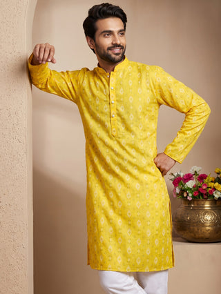 Men’s Foil Print Traditional Kurta