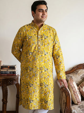 Embroidered Kurta Set For Men