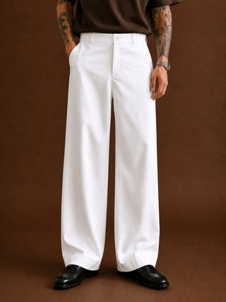 Men Straight Fit Korean Pants
