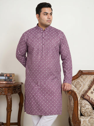 Men's Geometric Printed Kurta Set