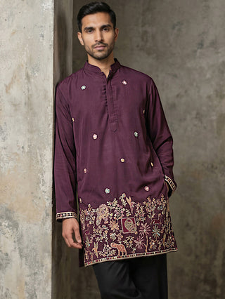Japanese Fabric Embroidered Kurta