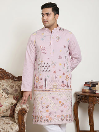 Floral Embroidered and Sequins Kurta