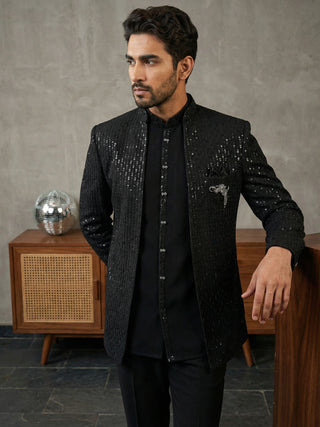 Men’s Premium Embroidered Indo-Western Set