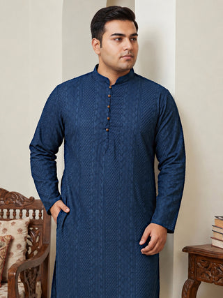 Embroidered Cotton Kurta for Men