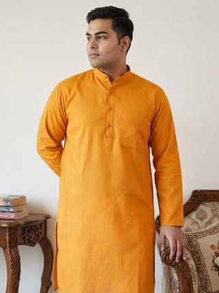Solid Cotton Kurta for Men